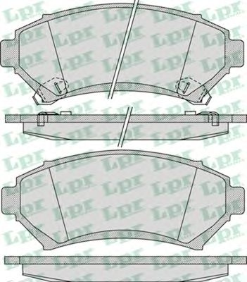Тормозные колодки LPR 05P1054 - Фото 1