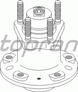 Ступица колеса TOPRAN 205 774