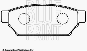 Тормозные колодки BLUE PRINT ADC44244 - Фото 2