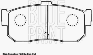 Тормозные колодки BLUE PRINT ADN14281 - Фото 2