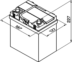 Аккумулятор BOSCH 0 092 S40 190 S4 - Фото 1