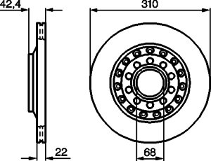 Тормозной диск BOSCH 0 986 479 062