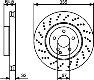 Тормозной диск BOSCH 0 986 479 413