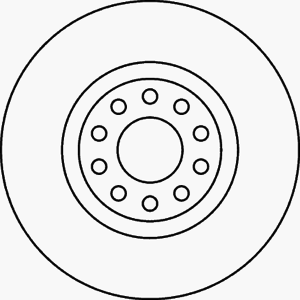 Тормозной диск TEXTAR 92106105