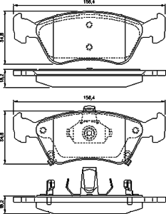 Тормозные колодки BOSCH 0 986 424 560
