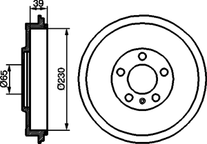 Тормозной барабан BOSCH 0 986 477 152