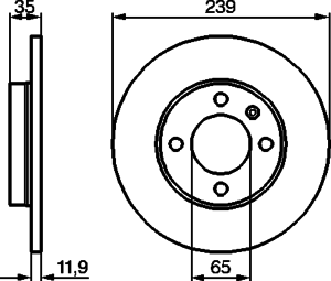 Тормозной диск BOSCH 0 986 478 011