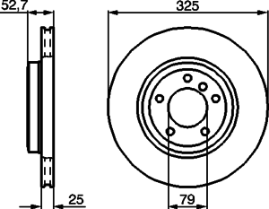 Тормозной диск BOSCH 0 986 478 012