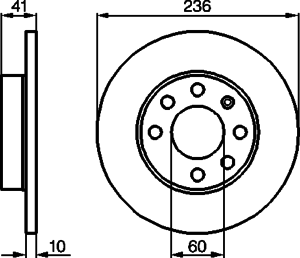 Тормозной диск BOSCH 0 986 478 080