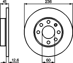 Тормозной диск BOSCH 0 986 478 081