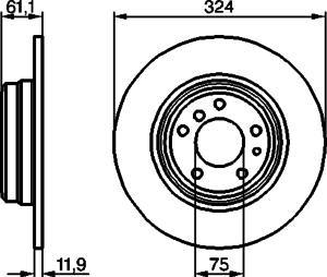 Тормозной диск BOSCH 0 986 478 095