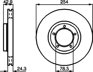 Тормозной диск BOSCH 0 986 478 160