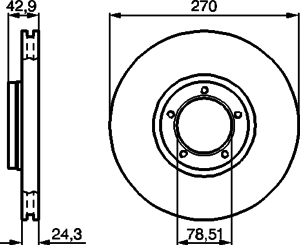 Тормозной диск BOSCH 0 986 478 166
