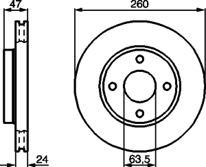 Тормозной диск BOSCH 0 986 478 170