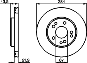Тормозной диск BOSCH 0 986 478 186