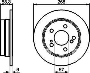 Тормозной диск BOSCH 0 986 478 188 - Фото 1