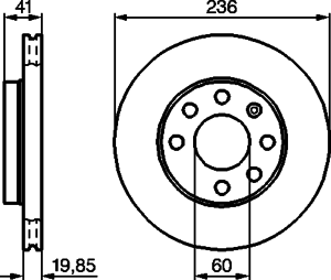Тормозной диск BOSCH 0 986 478 192