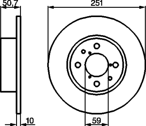 Тормозной диск BOSCH 0 986 478 238