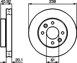 Тормозной диск BOSCH 0 986 478 276