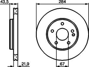 Тормозной диск BOSCH 0 986 478 301