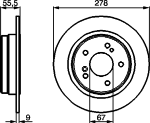 Тормозной диск BOSCH 0 986 478 325