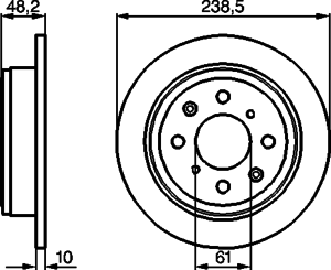 Тормозной диск BOSCH 0 986 478 350
