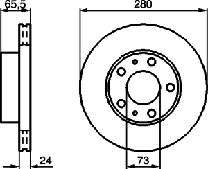 Тормозной диск BOSCH 0 986 478 434