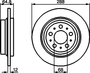 Тормозной диск BOSCH 0 986 478 495