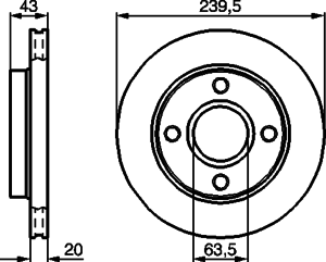 Тормозной диск BOSCH 0 986 478 502