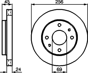 Тормозной диск BOSCH 0 986 478 531