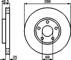 Тормозной диск BOSCH 0 986 478 546