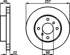 Тормозной диск BOSCH 0 986 478 567