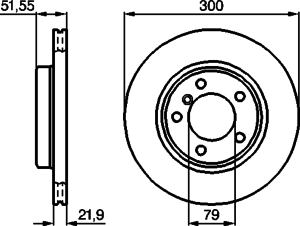 Тормозной диск BOSCH 0 986 478 571