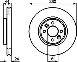 Тормозной диск BOSCH 0 986 478 590