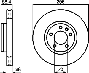 Тормозной диск BOSCH 0 986 478 593