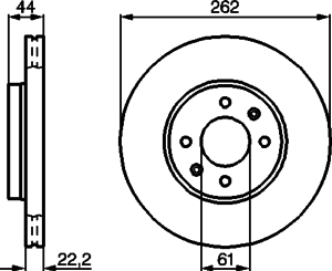 Тормозной диск BOSCH 0 986 478 598