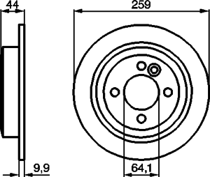 Тормозной диск BOSCH 0 986 478 601