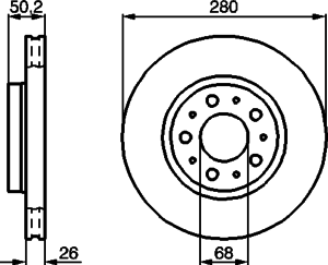 Тормозной диск BOSCH 0 986 478 603