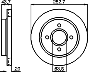Тормозной диск BOSCH 0 986 478 605