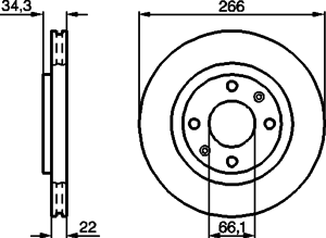 Тормозной диск BOSCH 0 986 478 618