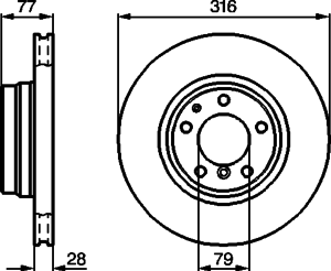 Тормозной диск BOSCH 0 986 478 622