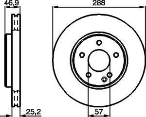Тормозной диск BOSCH 0 986 478 624