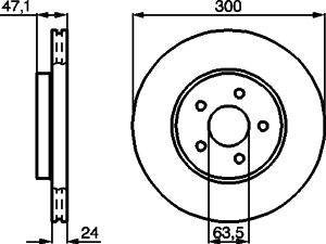 Тормозной диск BOSCH 0 986 478 718