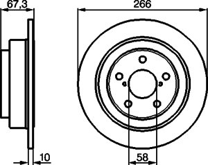 Тормозной диск BOSCH 0 986 478 799