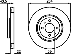 Тормозной диск BOSCH 0 986 478 810