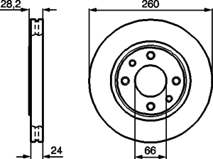 Тормозной диск BOSCH 0 986 478 830