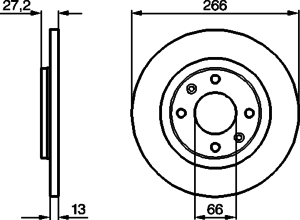 Тормозной диск BOSCH 0 986 478 847