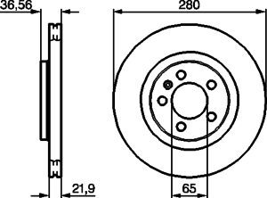Тормозной диск BOSCH 0 986 478 852