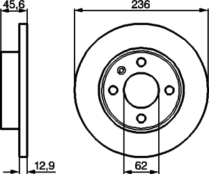Тормозной диск BOSCH 0 986 478 859