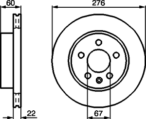 Тормозной диск BOSCH 0 986 478 861